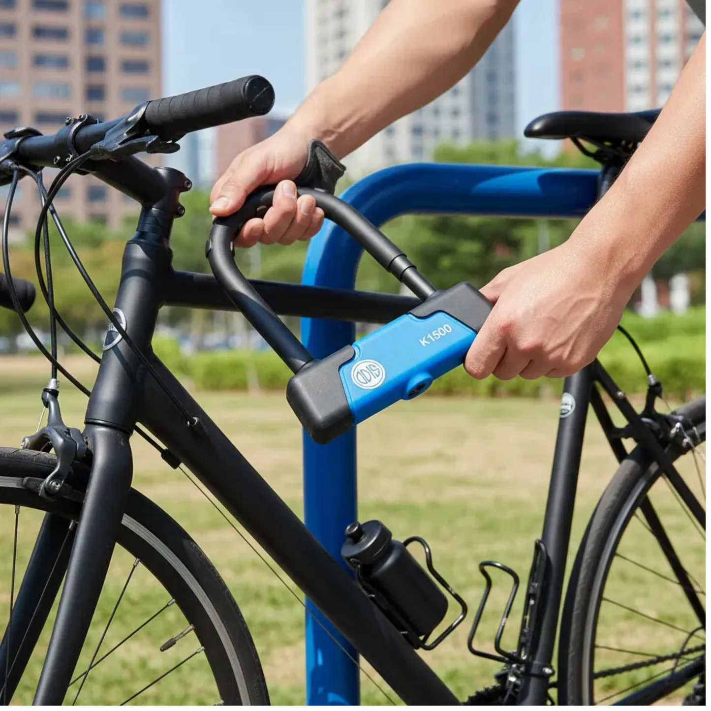 Candado Bicicleta U Lock Odis Bike K1500 15x185mm Llave Mapa