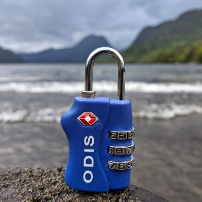 Candado Odis TSA Maleta Viaje 33mm con clave - Azul