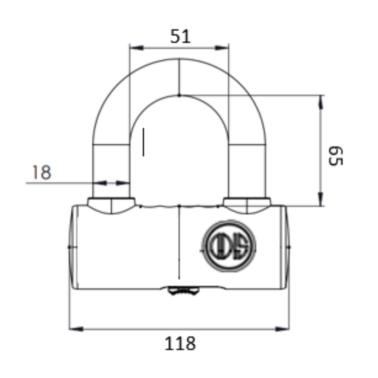 Candado Mini U-Lock K3500D
