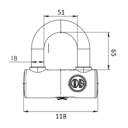 Candado Mini U-Lock K3500D