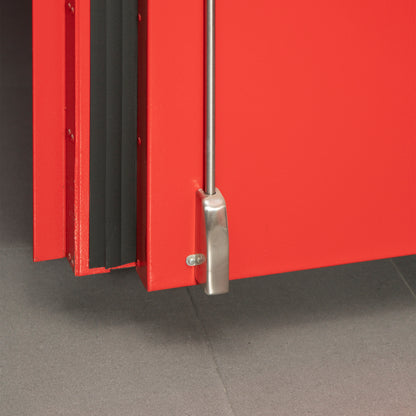 Barra Antipánico Alta Seguridad EXIDOR 704BD con 7 puntos para puerta de 2 hojas