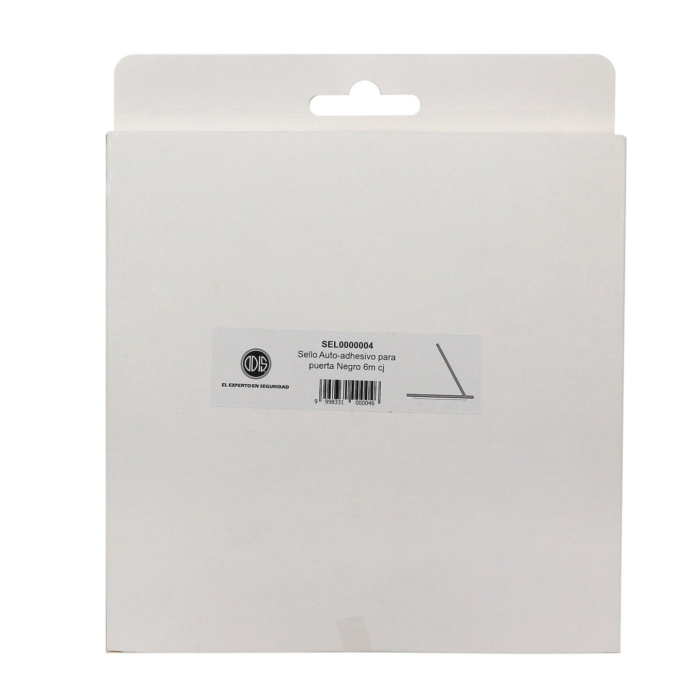 Sello Hermético Odis Adhesivo para puerta negro 6m