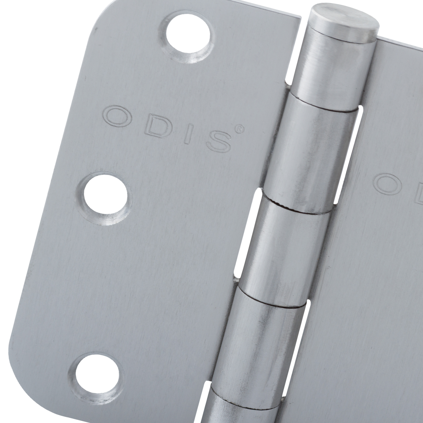 Packs 2 Bisagras Acero Odis 3,5”x3,5”x2,0mm Canto Redondo - Plata