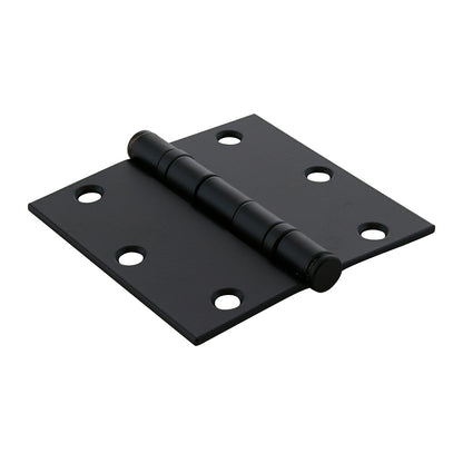 Pack 3 Bisagras Acero Odis 3,5”x3,5”x2,5mm Canto Recto - Negro