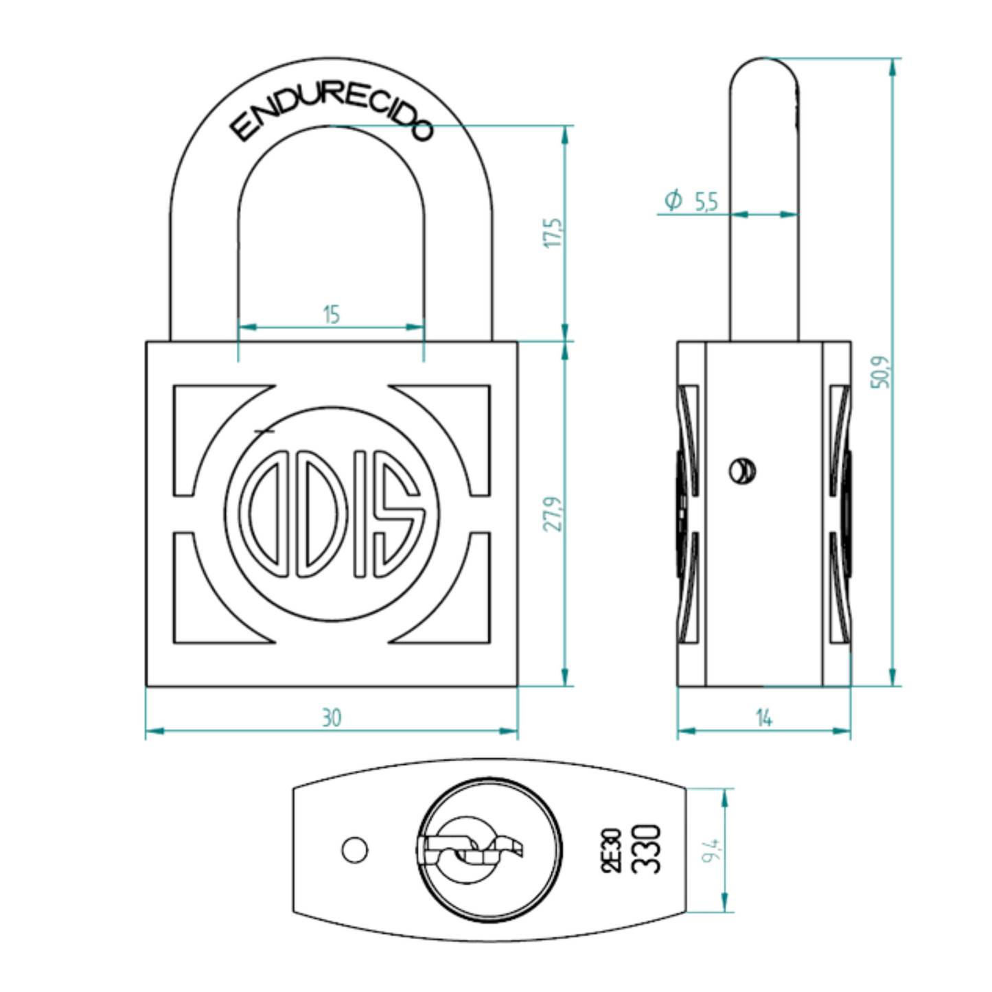 Candado Odis 330 30mm