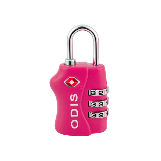 Candado Odis TSA Maleta Viaje 33mm con clave - Rosado