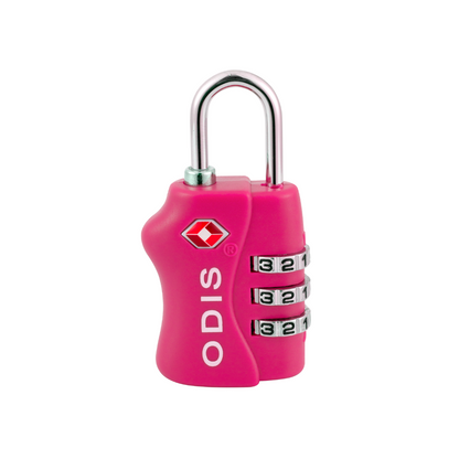 Candado Odis TSA Maleta Viaje 33mm Combinación - Rosado