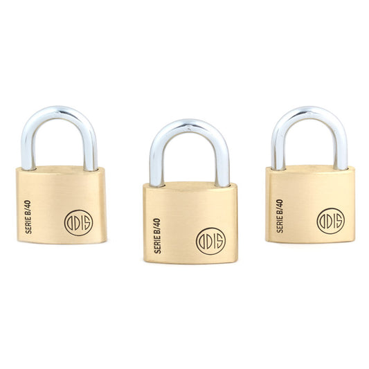 Pack 3 Candados Odis Serie B 40mm - Llaves Iguales
