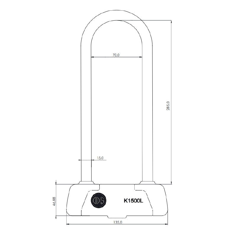 Pack Bicicleta Odis Bike Candado U Lock K1500L + Cable 10mx1,2m