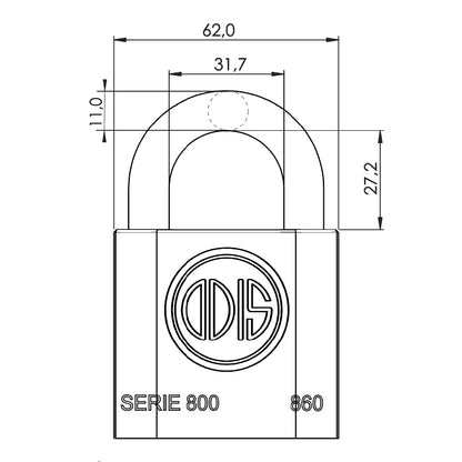 Candado Odis 860 60mm