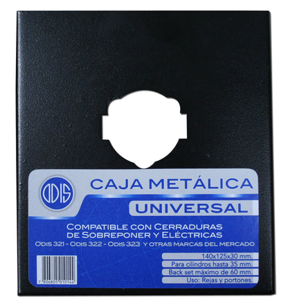 Caja Metálica Odis Universal Para Soldar Cerraduras de Sobreponer