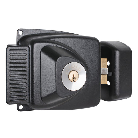 Kit Eléctrico Simple: Cerradura Exterior Eléctrica Sobreponer Odis 783 + Transformador