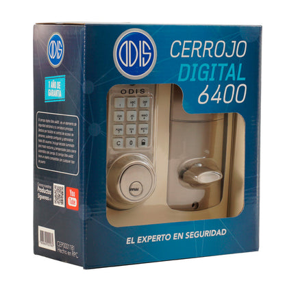 Cerrojo Digital Odis 6400 color plata