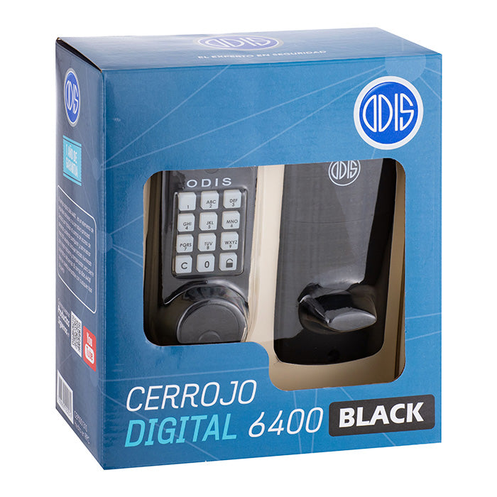 Cerrojo Digital Odis 6400 color negro