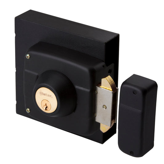 Cerradura Exterior Sobreponer Oister 112 con Caja Metálica para portones y correderas