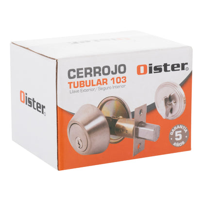 Cerrojo Tubular Oister 103 Llave-Seguro