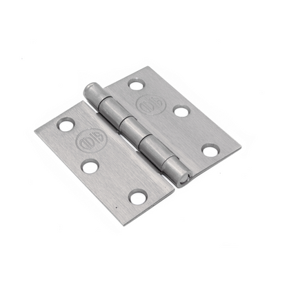 Pack 3 Bisagras Acero Odis 3”X 3”X 2.0mm canto recto - Plata