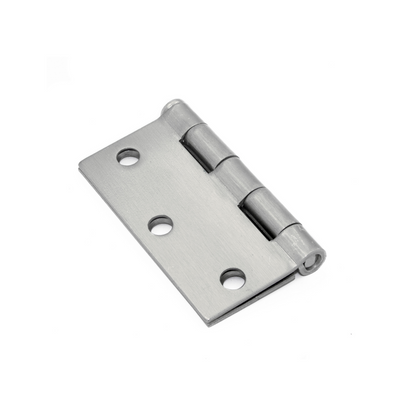 Pack 3 Bisagras Acero Odis 3”X 3”X 2.0mm canto recto - Plata