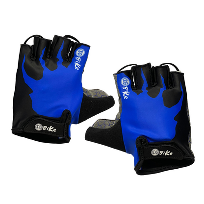 Guantes Para Bicicleta Medio Dedo Odis Bike Azul