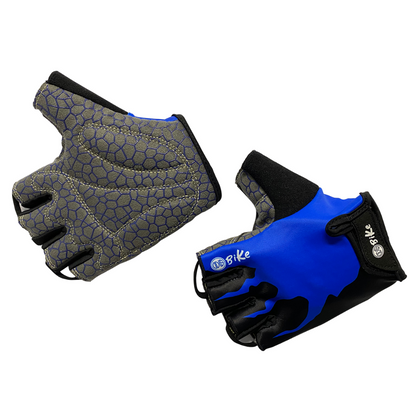 Guantes Para Bicicleta Medio Dedo Odis Bike Azul