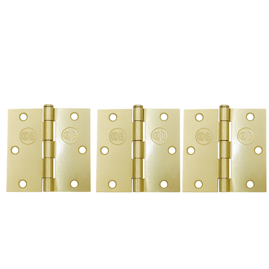 Pack 3 Bisagra Acero Odis 3,5” x 3,5”x 2,0mm - Bronce