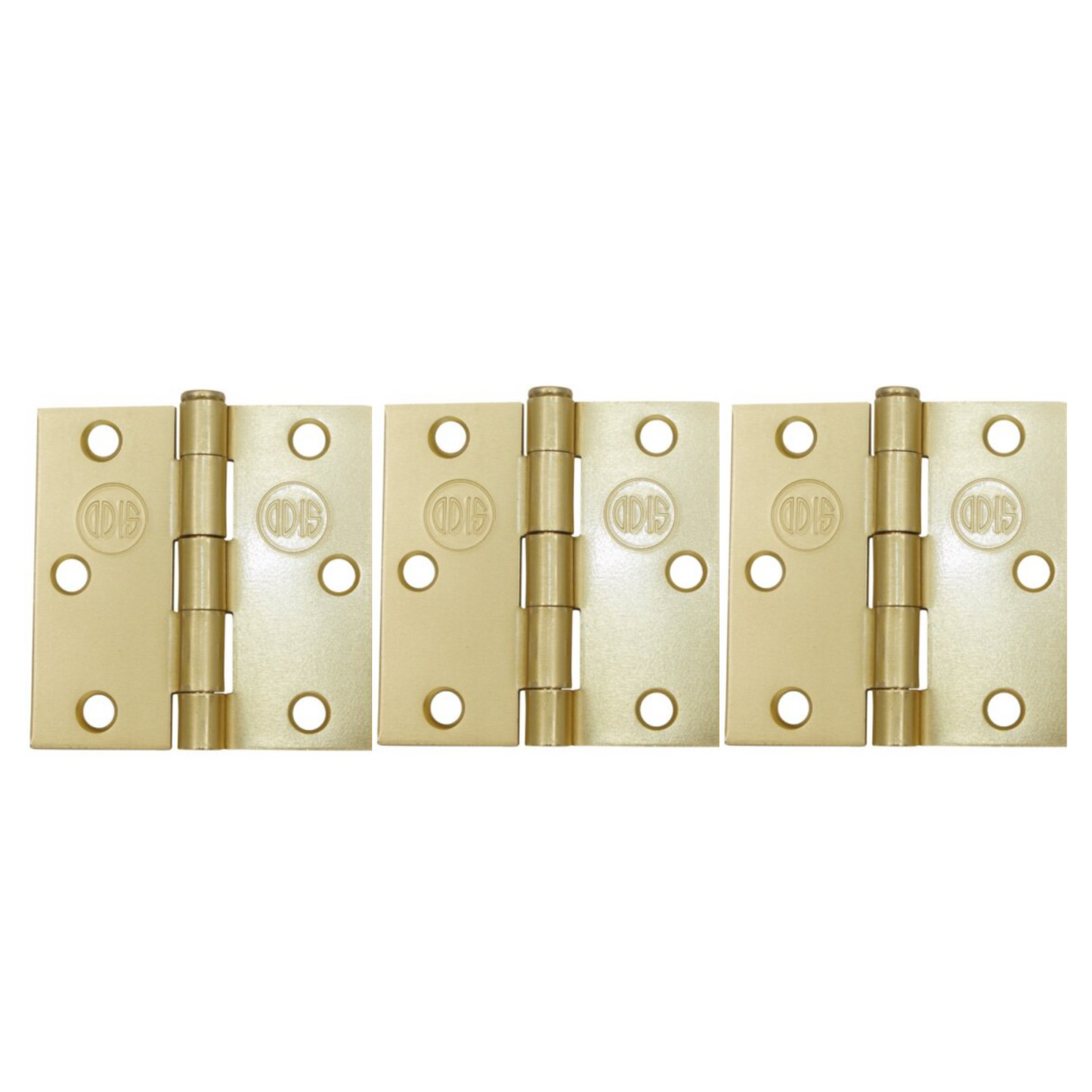 Pack 3 Bisagras Acero Odis 3” X 3”X 2,0mm Bronce Pulido