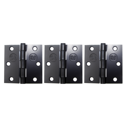 Pack 3 Bisagras Acero Odis 3” X 3”X 2,0mm - Negro