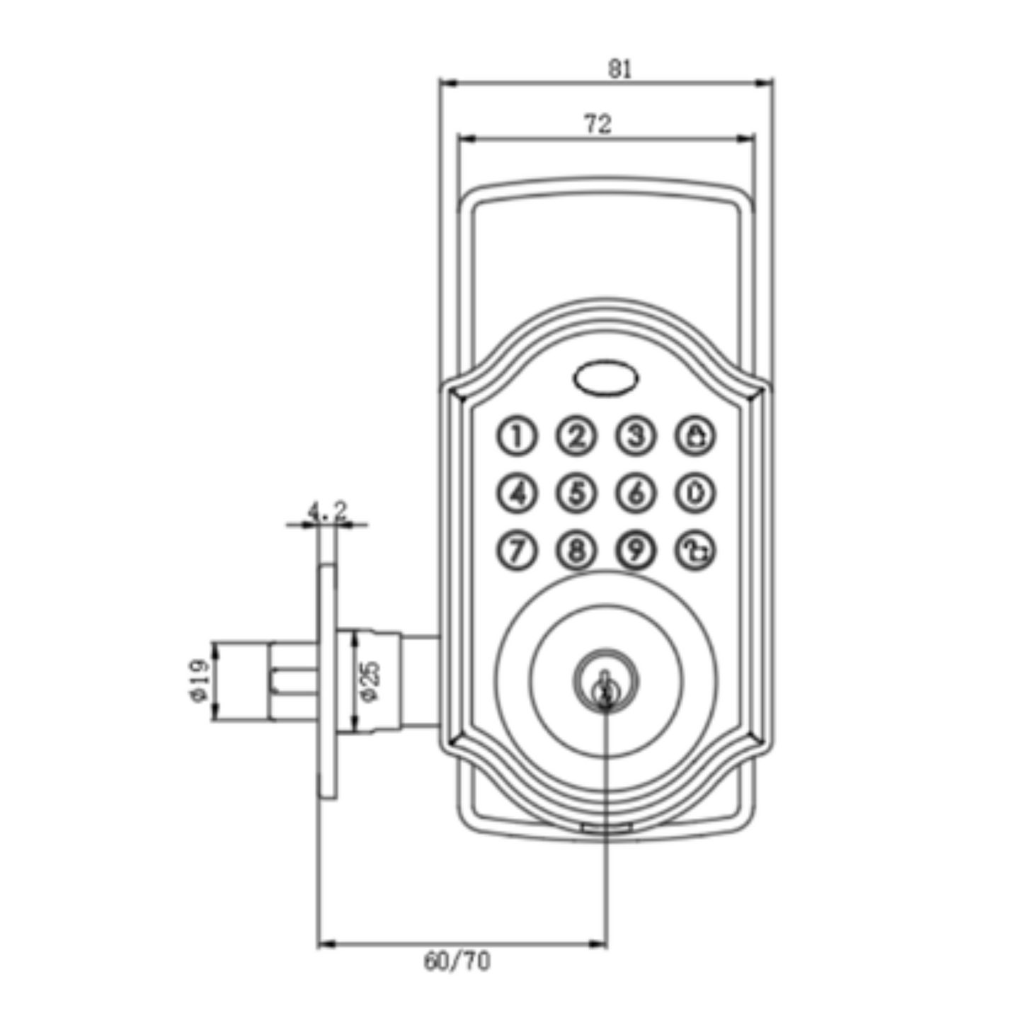 Cerradura Digital con pomo Odis 5500