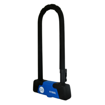 Candado Bicicleta U Lock Odis Bike K1500L 15x285mm Negro Azul Llave Mapa