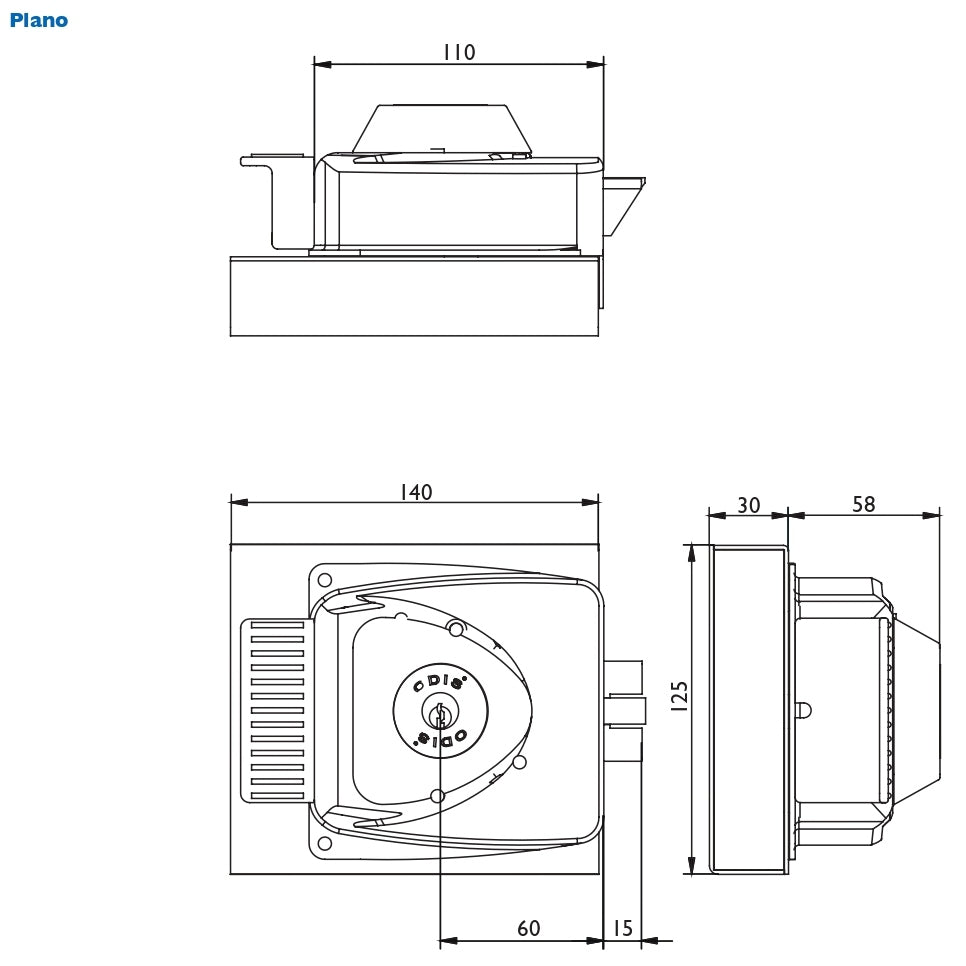 Kit Cerradura Eléctrica Sobreponer Odis 783 + Transformador