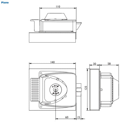 Kit Cerradura Eléctrica Sobreponer Odis 783 + Transformador